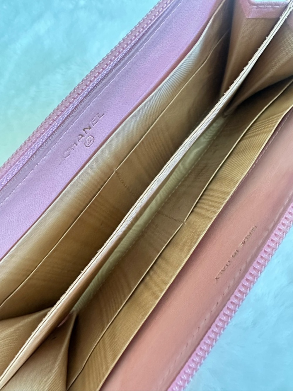 CHANEL Pink Caviar Zip-Around Wallet - Picture 8 of 14